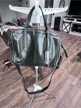Lucky Brand Black Leather Crossbody Satchel